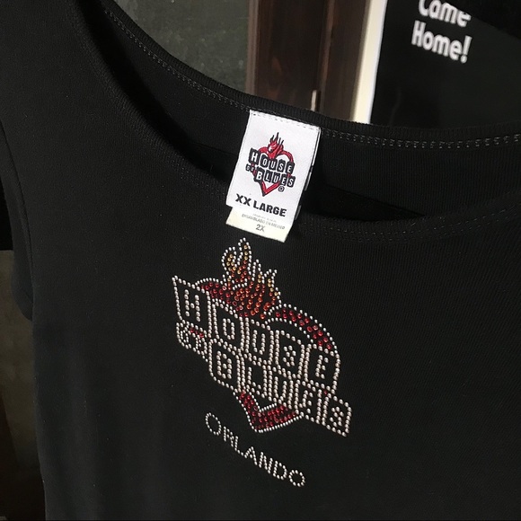 Y2K Rhinestone House Of Blues Orlando Baby Tee - Picture 4 of 4